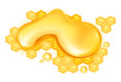 Vector: Drop of honey Drop of honey
