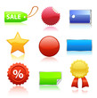 Sale tags. Vector