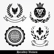 Vektor: Heraldry Design Elements Heraldry Design Elements