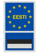 EU signs series - Estonia (in Estonian language), photo realisti