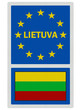 EU signs series - Lithuania (in Lithuanian language), photo real
