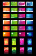 Business Cards - Bunt, Design, Vorlage, Flyer, Poster, Set