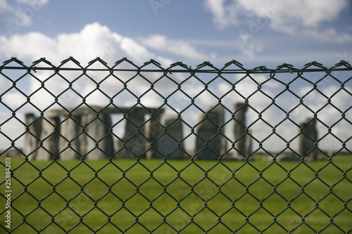 Photo: Stonehange behind fence Stonehange behind fence