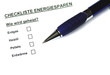 Checkliste Energiesparen I