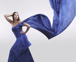 beautiful woman in dress colour electric blue #3 beautiful woman in dress colour electric blue #3
