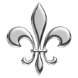 Fleur de Lys chromée