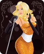 Attractive Retro Singer