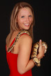 woman holding a snake woman holding a snake