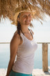 Happy young girl in summer