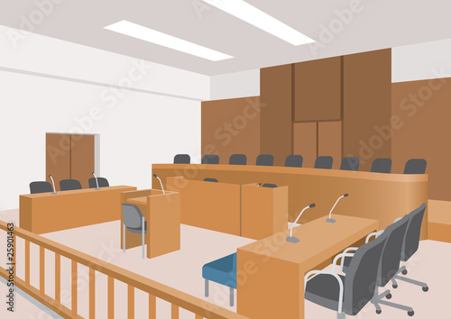 Illustration: 裁判所 法廷 裁判所 法廷