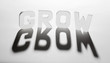 concept mot grow ombre et lumière