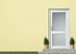 Illustration Hauseingang gelb Illustration Hauseingang gelb