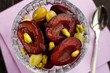 Plums marinated in wine Plums marinated in wine