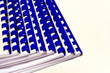 Rilegatura documenti con spirale di plastica, close up