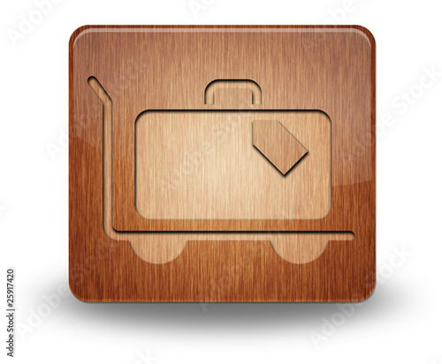 Illustration: Wooden Icon "Luggage Cart" Wooden Icon "Luggage Cart"