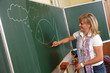 Lehrerin an der Tafel