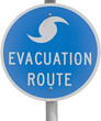hurricane evacuation route sign hurricane evacuation route sign