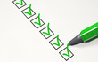 checklist Checkliste