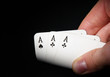 Photo: Aces in a hand Aces in a hand