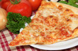 Pizza slice close-up Pizza slice close-up