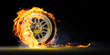 car wheel on fire