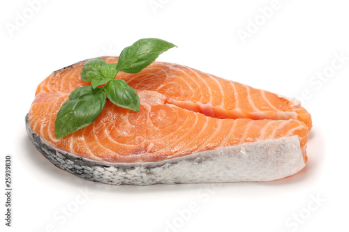 Photo: Salmon cutlet with basil Salmon cutlet with basil