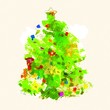 Ilustración árbol de Navidad Ilustración árbol de Navidad