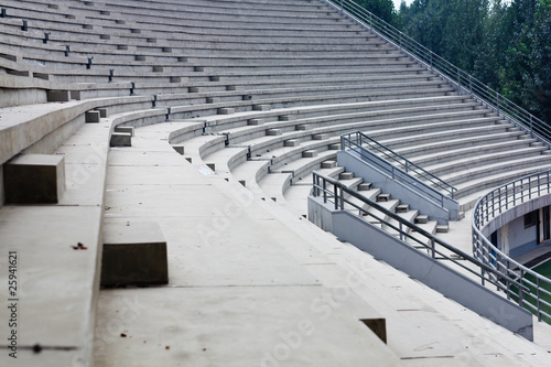 Photo: Empty bleachers Empty bleachers