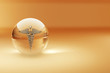 Symbol of medicine. Abstract background
