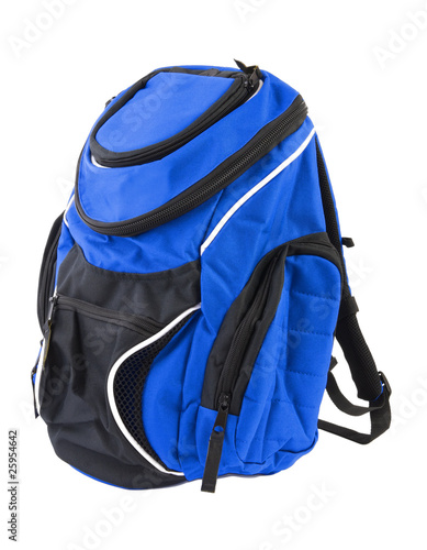 Photo: Blue backpack | Isolated Blue backpack | Isolated