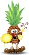 Ananas Cartoon-Pineapple-Vector Ananas Cartoon-Pineapple-Vector