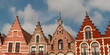 Mittelalterliche Stadt-Architektur in Brugge / Belgien