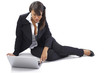 Business Girl whit computer