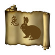 Rabbit zodiac icon