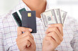 Credit card and cash Credit card and cash