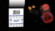 Loopable New Year 2010-2011 calendar, fireworks in space Loopable New Year 2010-2011 calendar, fireworks in space
