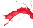 red paint splash