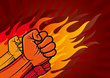 Vector: revolution fist revolution fist