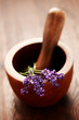 lavender with mortar and pestle
