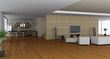 Modern interior of a drawing room