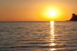 Photo: Beautiful sunset on seashore Beautiful sunset on seashore