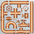 Brass Pipelines and Construction elements