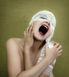 screaming  woman