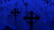 Flight over a cemetery