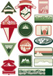 Mountain labels collection