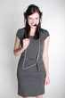 Frau mit headset