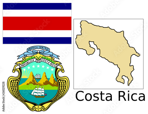 Costa Rica flag national