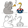 Elephant Snake Charmer