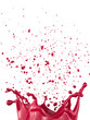 red color splash
