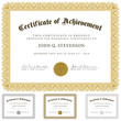 Vector Guilloche Certificate Set Vector Guilloche Certificate Set